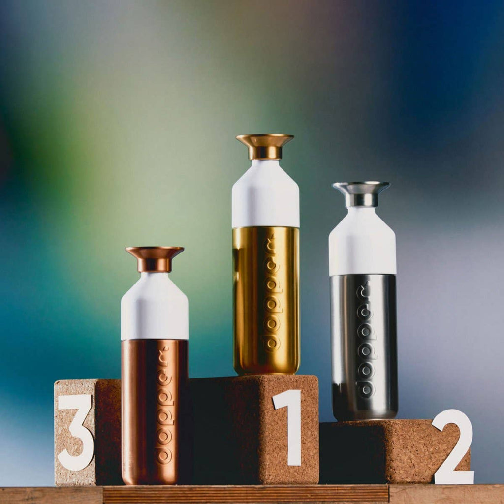 Dopper Steel Trinkflasche | Limited Edition Gold 800 ml – Mützenmafia